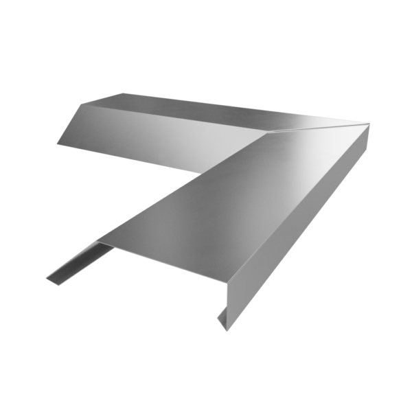 Zinken Buitenhoek Deklijst Zonder Kraal Blank