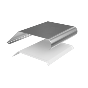 Blank Zink Afdekkap met kraal + Klang