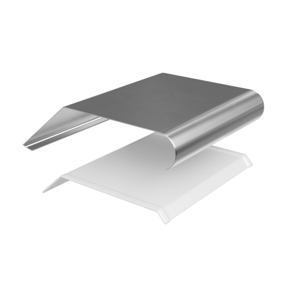 Blank Zink Afdekkap met kraal + Klang
