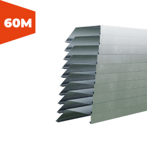 Zinken Deklijst Voordeelpakket 60 meter blank 100/40