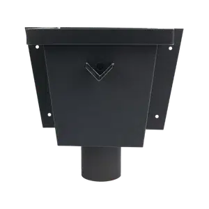 Zwart Zinken vergaarbak Junior 80mm