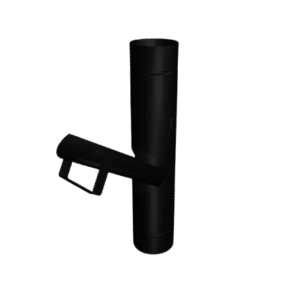 Zwart Aluminium Regentonvuller met klep