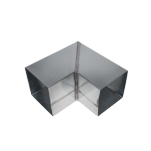 Zinken bocht 87° vierkant - 80x80mm