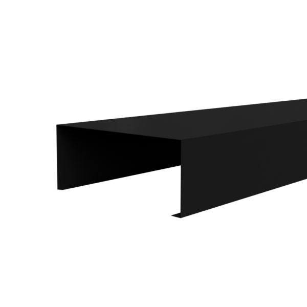 Zwart Aluminium Deklijst U-profiel