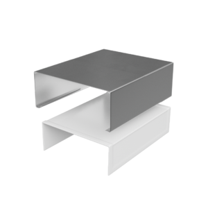 Blank Zink Afdekkap 90-90 Gr + Klang