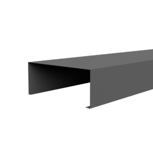 Lichtgrijs Aluminium Deklijst U-profiel 90 graden
