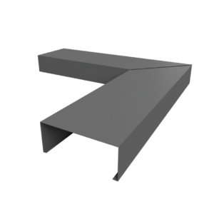 Lichtgrijs Aluminium Binnenhoek U-profiel 90 graden