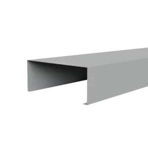 Zinkgrijs Aluminium Deklijst U-profiel 90 graden
