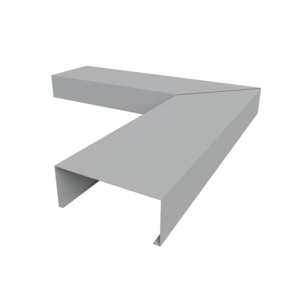 Zinkgrijs Aluminium Binnenhoek U-profiel 90 graden