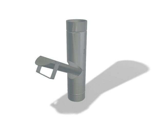 Lichtgrijs Aluminium Regentonvuller met klep