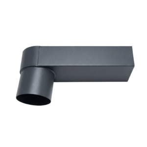 Antraciet aluminium stadsuitloop 80mm 60x100