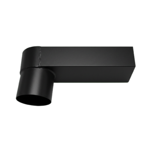 Zwart aluminium stadsuitloop 80mm 60x100