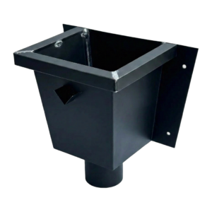 Zwart Zinken vergaarbak Junior 80mm